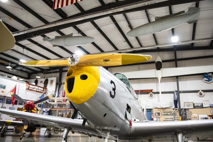 Aerial view of Historic Aircraft Squadron Hangar B