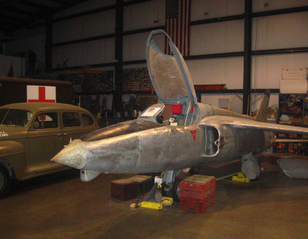 The Gnat fuselage cleaned and waiting to be primed and painted