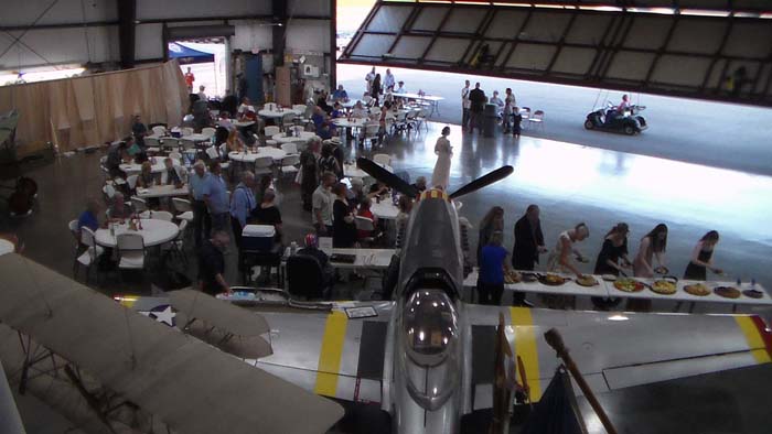 Tribute to Donald A. Bell at the hangar dance